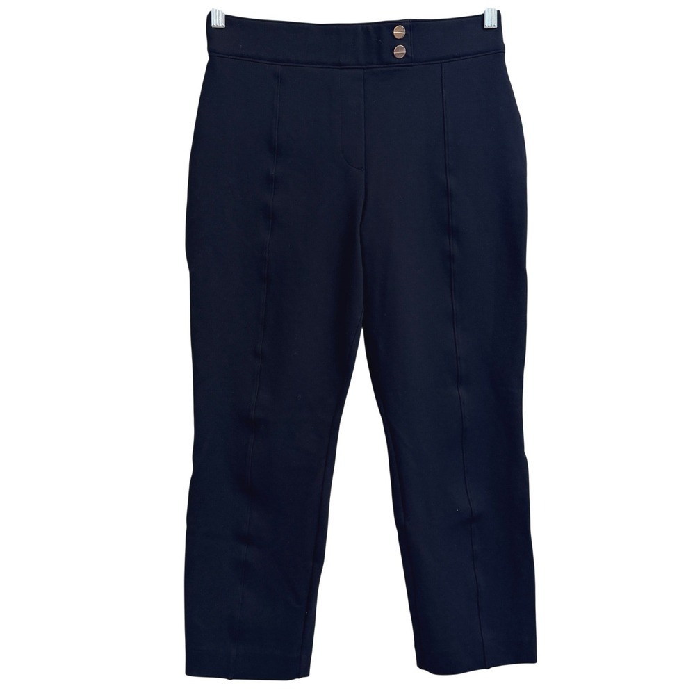 J. Crew Ponte Wide-leg‎ Crop Pants Womens Small Patch pockets Workwear Casual